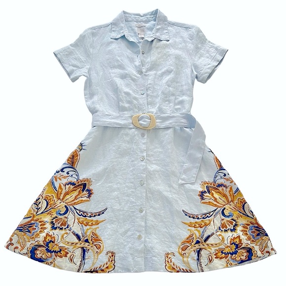 Joie Linen Button Down Dress - Picture 3 of 12